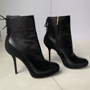 Christian Dior Black Platform Booties